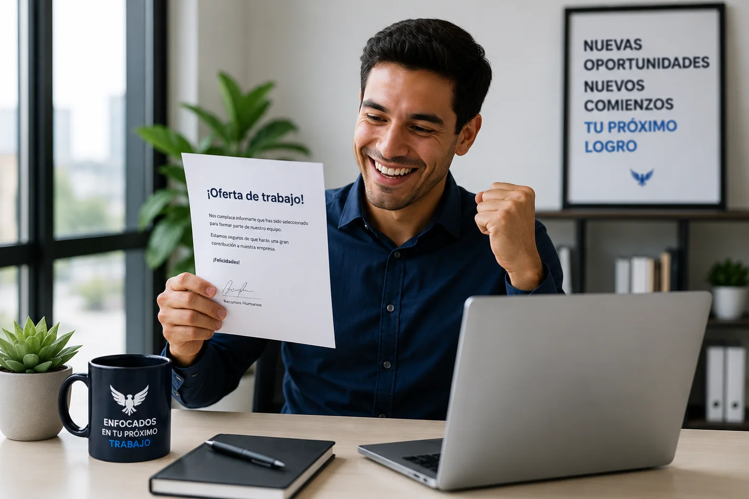 Profesional recibiendo una oportunidad laboral